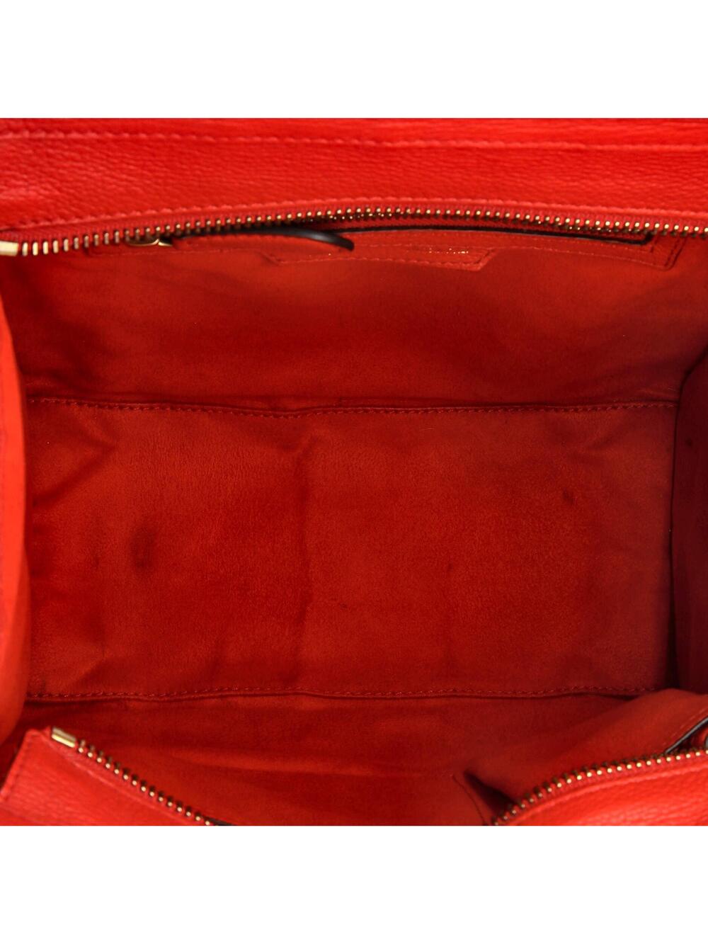 Celine Luggage Bag Grainy Leather Micro #243584C95B - Picture 5 of 9